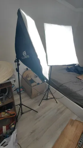 2 SOFTBOX + LAMPADAS