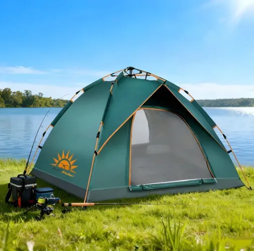 Barraca Camping Automática 2 Pessoas 1200mm Impermeável Upf50+