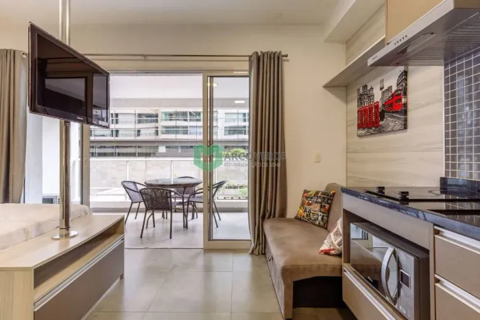 Apartamento com 1 dormitório para alugar, 40 m² por R$ 4.277,85/mês - Consolação - São Pau