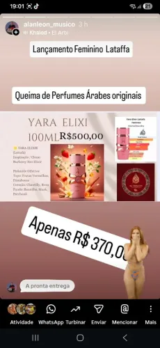 Perfume yara Elixir 100ml 