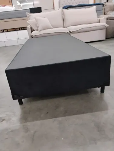Cama base solteiro preto