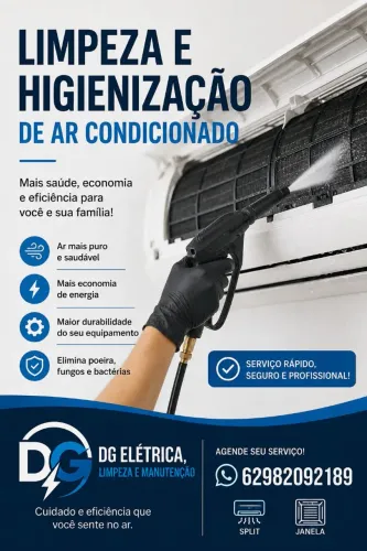 Limpeza e Higienização de ar condicionado