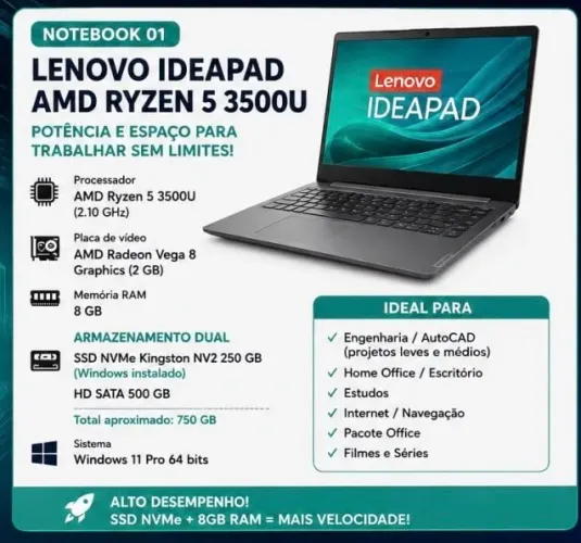 Notebook Lenovo Ideapad