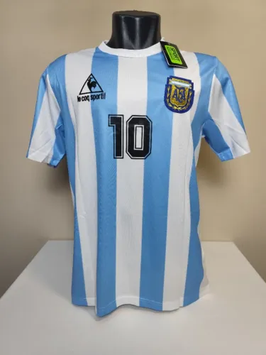 Camisa retro: Argentina 1982 (PERSONALIZADA 10 MARADONA)
