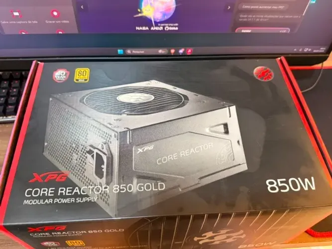 Fonte XPG Core Reactor 850W 80 Plus Gold Full Modular ***Nova sem uso