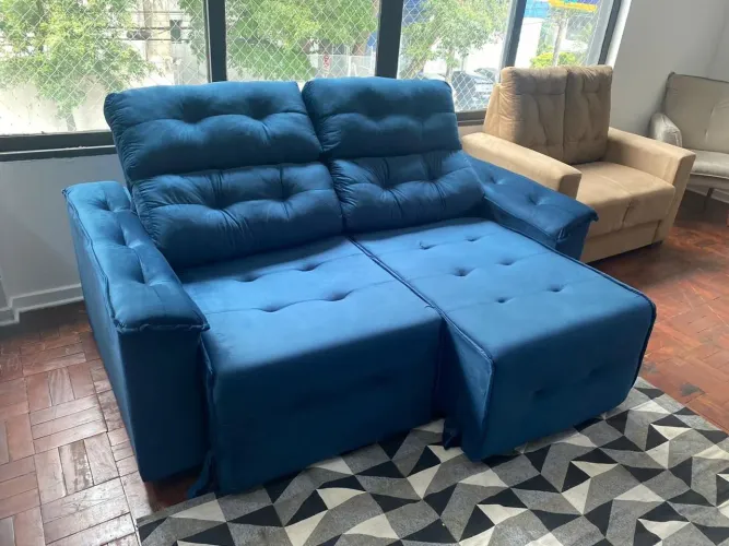 SOFÁ 1.90 RETRÁTIL E RECLINÁVEL COM FRETE GRATUITO
