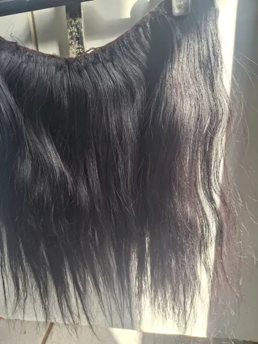 Faixa cabelo humano 40 cm preto