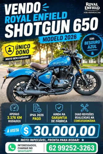Vendo Royal enfield Shotgun 650 2026