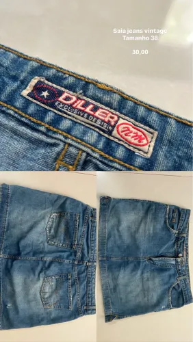 Saia jeans