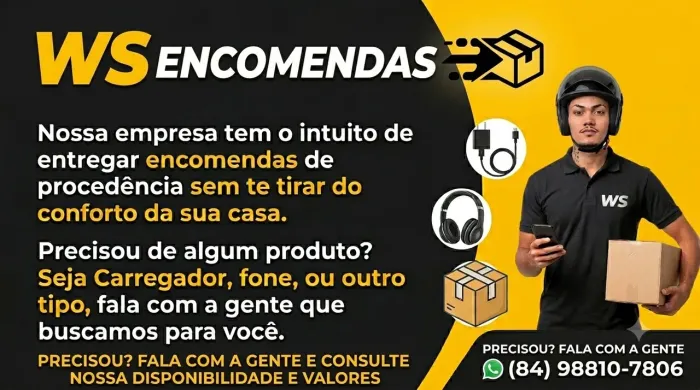 COLETAMOS E ENTREGAMOS SUA ENCOMENDA COM SEGURANÇA!