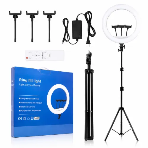 Ring Light Profissional 45 cm com Tripé e Controle Remoto Novo