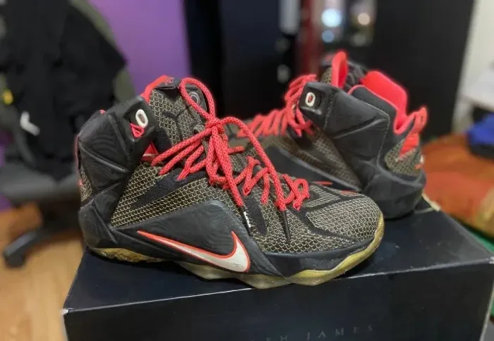 Nike LeBron 12 NSRL Hyper Turquoise Original Tam 42 - 7/10 - 684593-301
