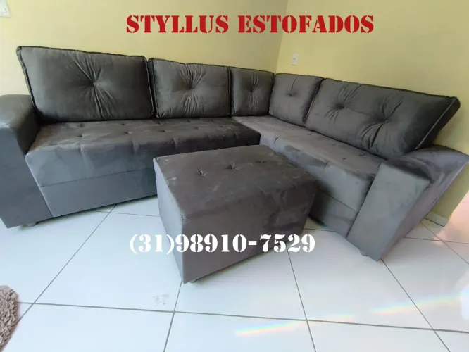 Sofá de canto de luxo