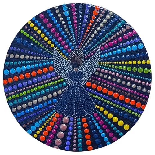 Quadro mandala decorativo em MDF