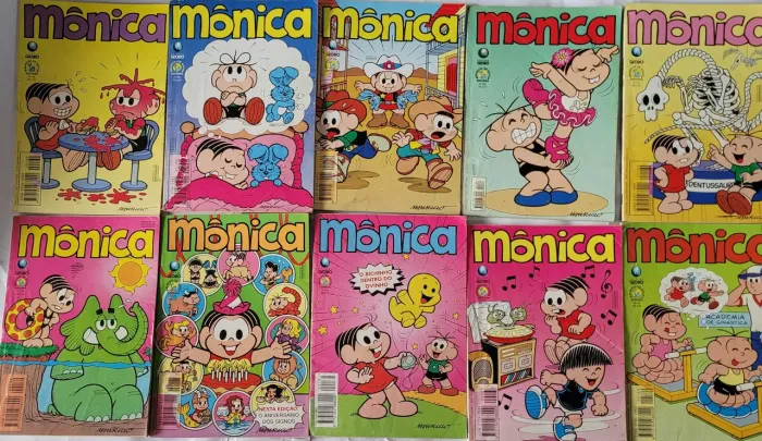 Gibis turma da Mônica. 70 reais um kit com 10 gibis.