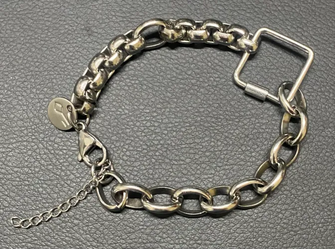 Pulseira Key Design - Aço Inoxidável (22,5 cm)