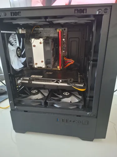 Kit Placa-mãe (H81M-A), Processador (I7-4790), Memória RAM (2x8GB à 1600m MHz) e AirCooler