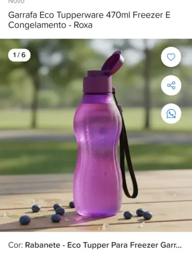 Garrafa tupperware 500ml original. 