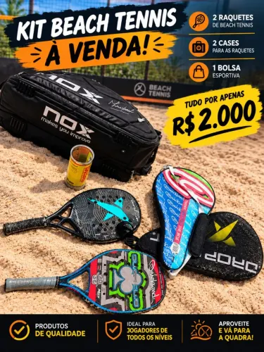 Raquetes Beach tênis
