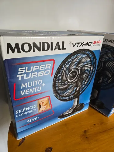 Ventilador Mondial Turbo 40CM 8 Pás, Lacrado, NF, Garantia