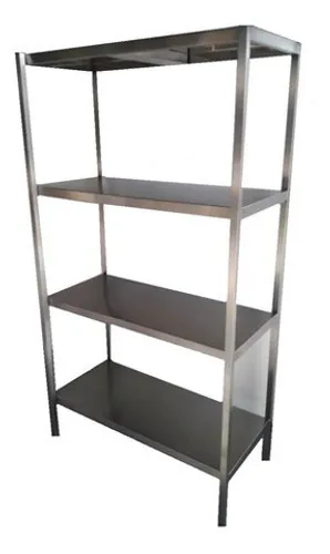 Estante lisa 04 Prateleiras Aço inox - Direto da Fabrica