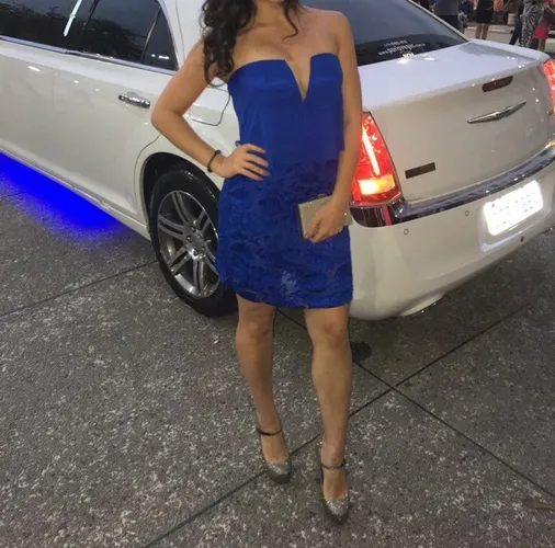 Vestido de festa tomara que caia<br>Marca Dolps TAM 38