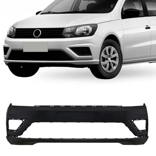 Parachoque Volkswagen Gol G8 2019 à 2023 (furo Farol Auxiliar) Preto Liso - Lumax