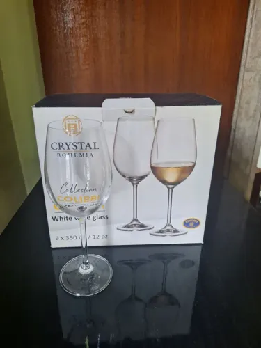 Kit 6 Taças de Vinho Cristal Bohemia Colibri
