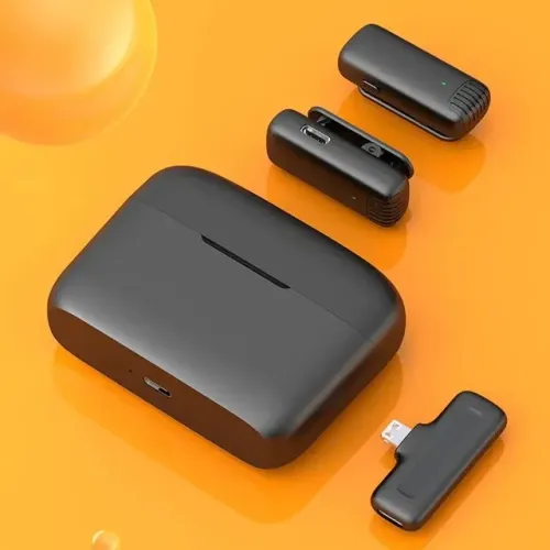 Microfone lapela Duplo J13 Lavalier para IOS e Android / lacrado