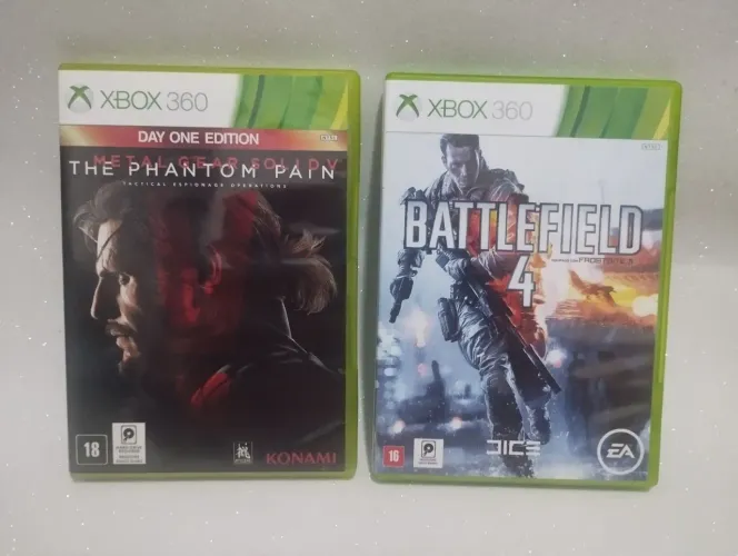 Valor unitário Metal Gear Solid V: The Phantom Pain e Battlefield 4 - Xbox 360