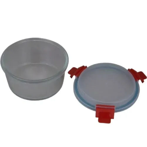 Kit 2 Marmita De Vidro Asse E Leve Hermética Soprano - 750ml Cor Vermelho