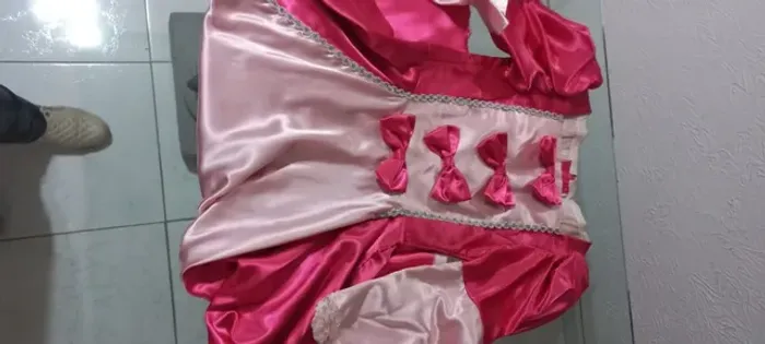 Fantasia medieval pink tamanho 12