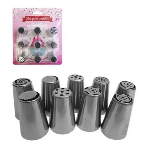 Kit 9 Bicos Russos Para Confeitar Ud19221