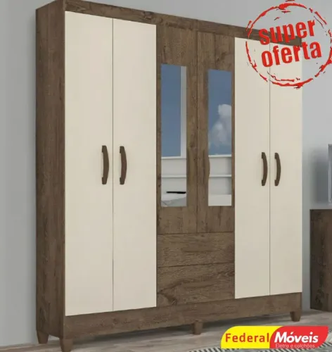 Guarda Roupa 6 Portas Novo Temos Outras Cores