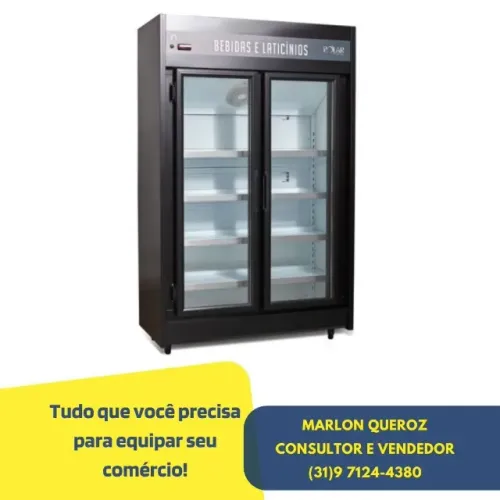Freezer Auto Serviço 2 Portas Polar Novo 110v
