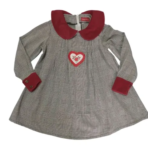 Vestido xadrez infantil Valentina - TAM 2