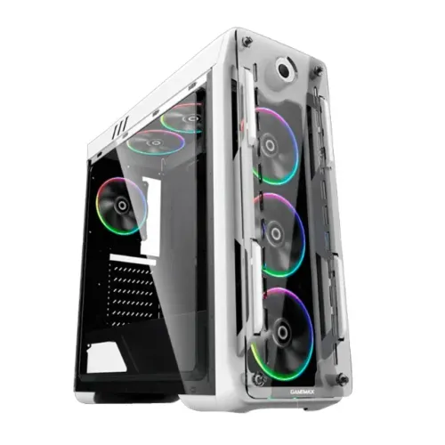 Gabinete Gamer Gamemax G510 White *Optical *Com 3 Fans Led Rgb* - WZetta