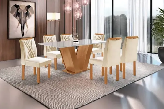 Mesa classic 6 cadeiras 