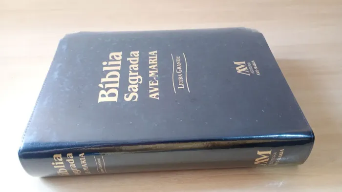 Bíblia Ave Maria Letra Grande - Capa Dura Preta (Nova/Lavrada)