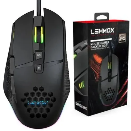 Mouse Gamer Led Rgb 8 Botões 3200dpi - Lehmox Hyper GT M7, Perguntas *