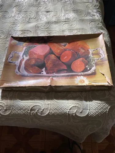 Bandeja Meridional Aço Nobre Estilo Barroco 
