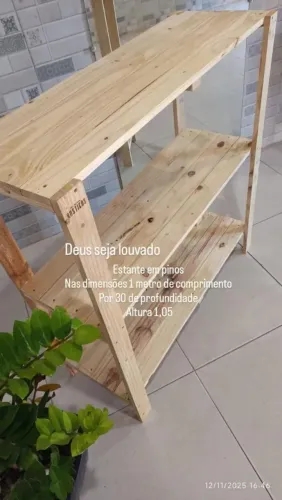 Vendo estante industrial em pinos 