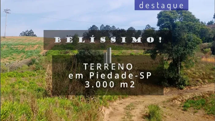 TERRENO PARA VENDA EM PIEDADE SP