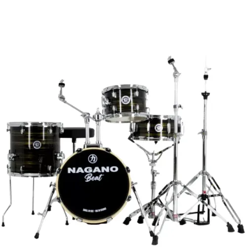 Bateria Nagano Beat Eby Gold Stripe 16" com Ferragens