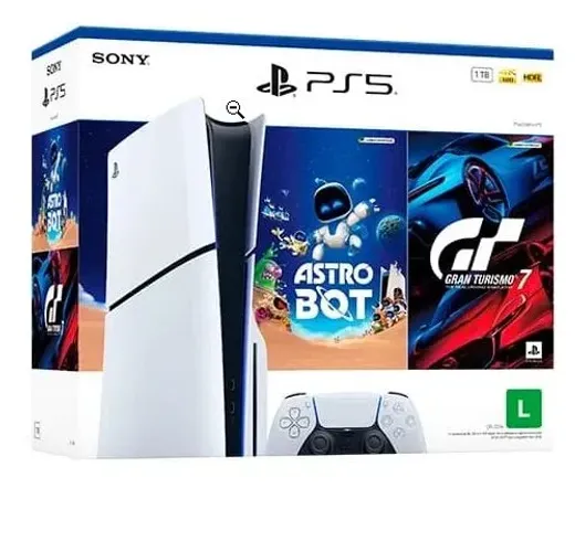 PLAYSTATION 5 SLIM MIDIA FISICA BUNDLE ASTRO BOT + GRAN TURISMO 7