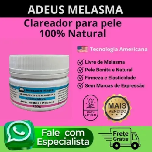 Clareador de manchas na pele, pague só na entrega