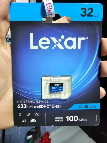 Cartão de Memória LEXAR microSDHC 32GB 633x UHS-I A1