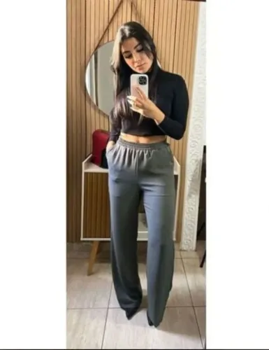 Calça Social Cinza - Tamanho P