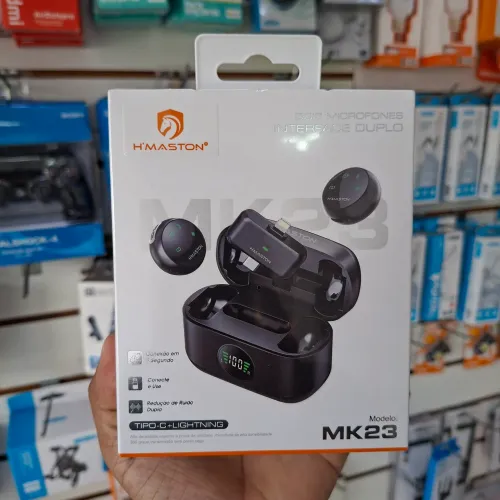 Microfone de lapela duplo para celular - entrega em slz e região