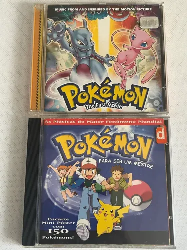 Lote 2 CDs Pokémon Originais (1999) - Raros e de Colecionador